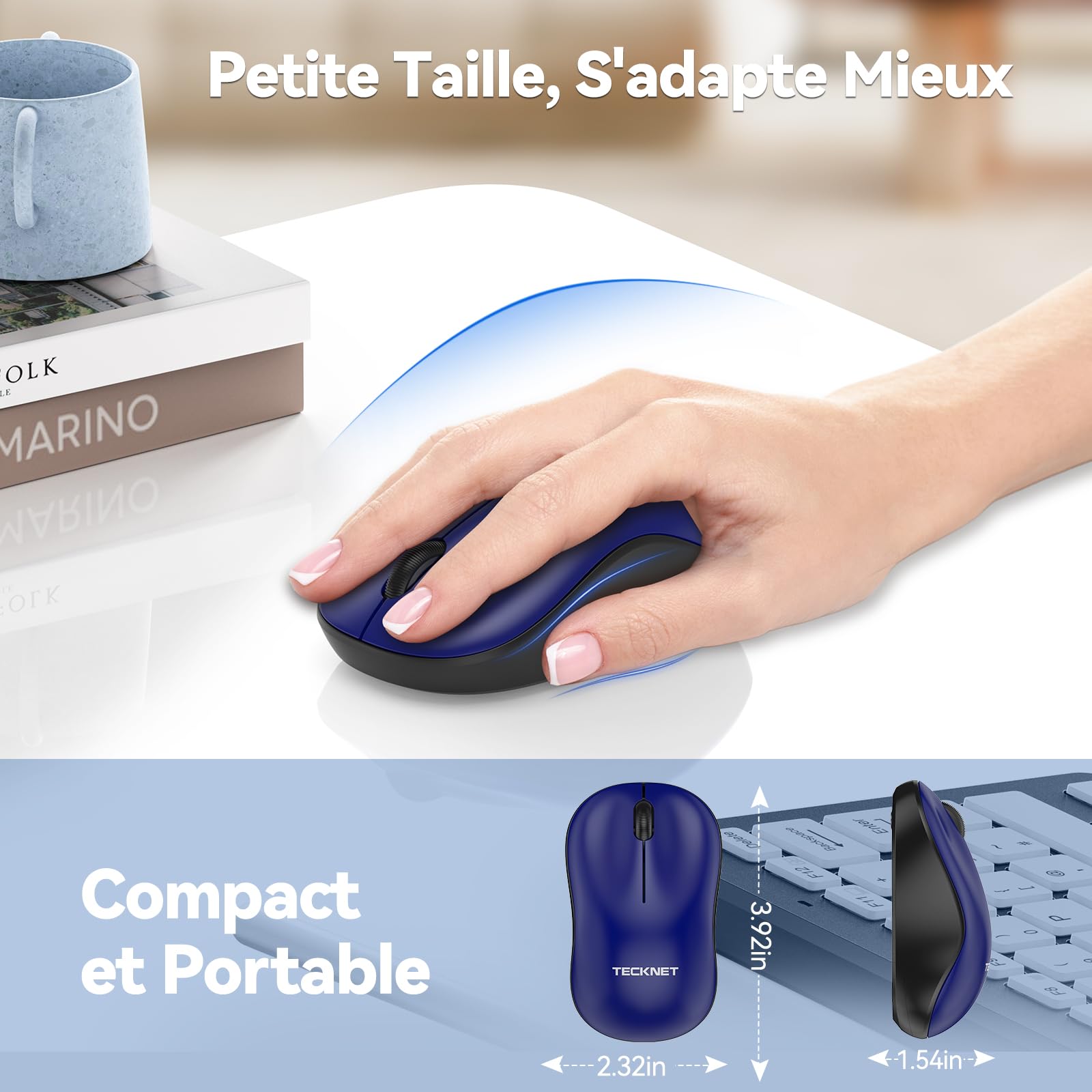 Amazon | TECKNET (テックネット) ワイヤレスマウス ノートパソコン用