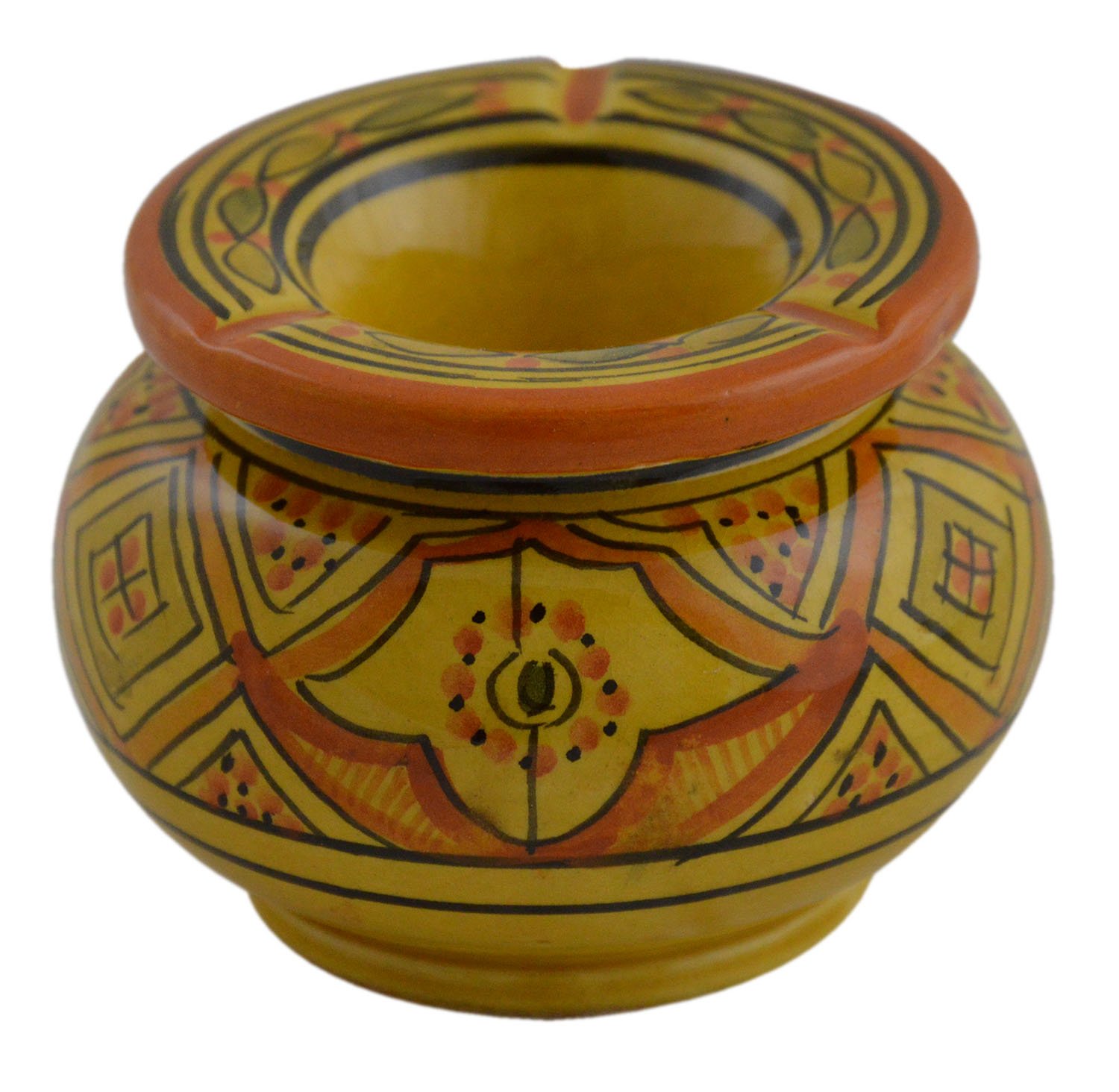 Ceramic Ashtrays Hand Made Moroccan smokless Ceramic Medium