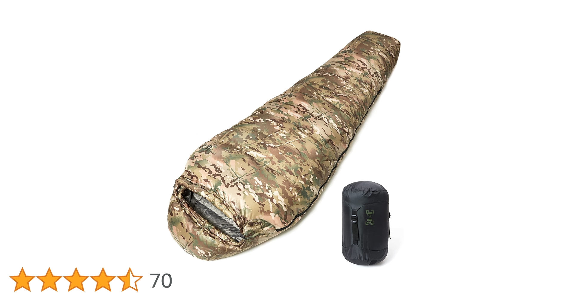 Amazon.co.jp: Akmax.cn迷彩ダックダウン寝袋 軽量 防水ミリタリー