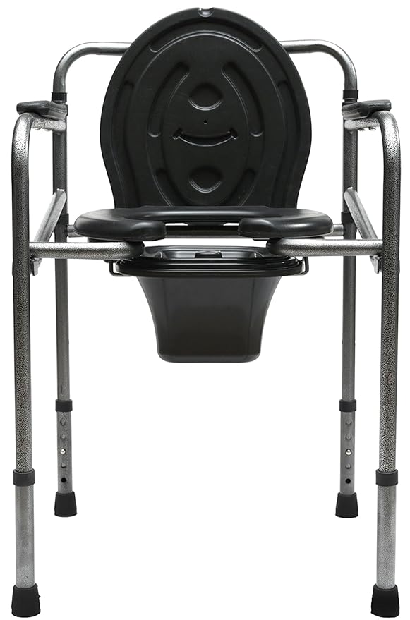 Height Adjustable Commode Chair by Expertomind Toilet Chair for Old