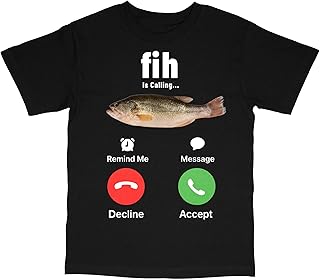Fih is Calling Meme Shirt, Stupid Meme Brain Rot Funny Gag T-Shirt