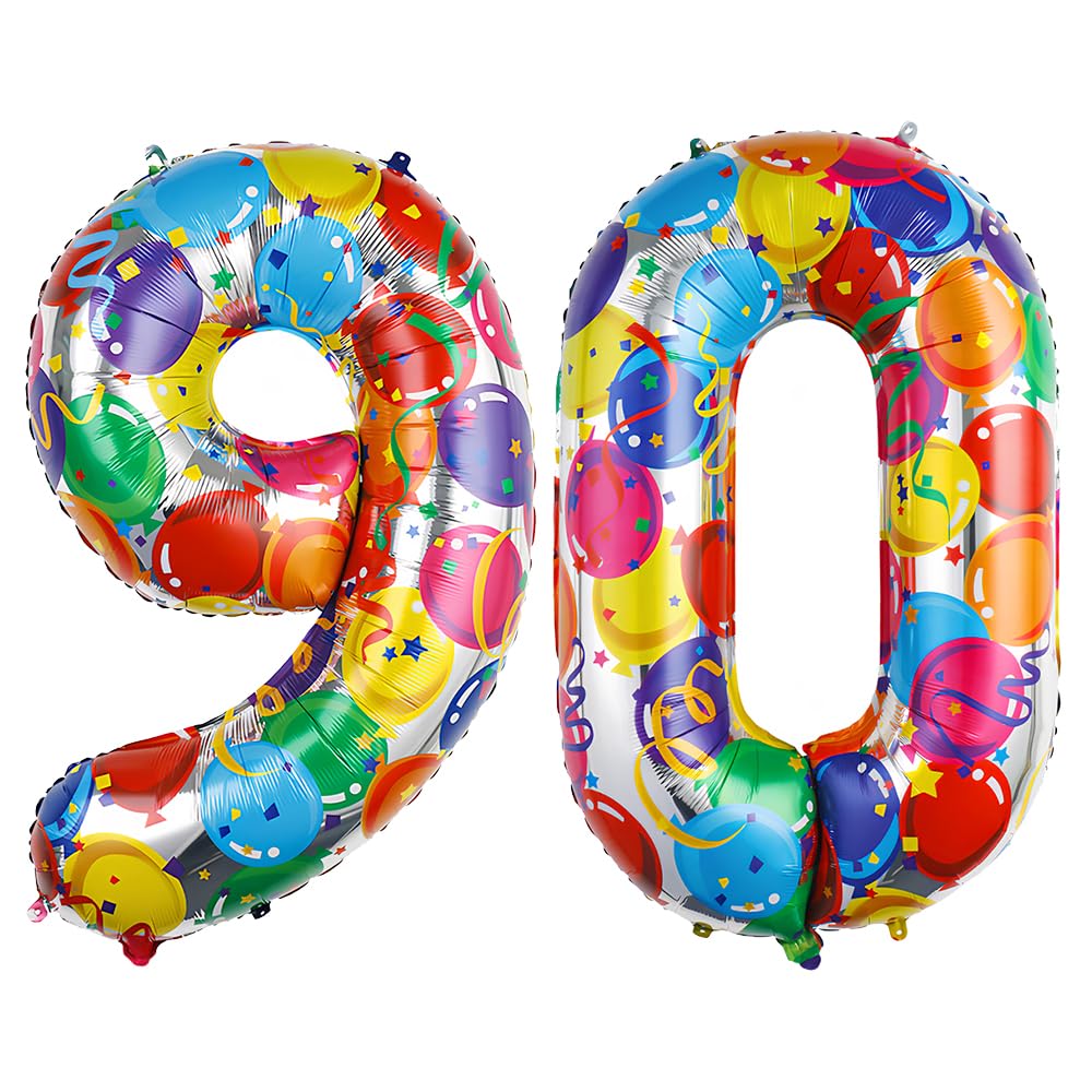Foil Globo Número 5 Azul 40" (101cm), Inflable Helio o aire, Gigante Numeros 0-9, 10-19, 20-29, 30-100, Grande Globos Decoración para La Boda Aniversario y Cumpleaños Fiestas — view 357