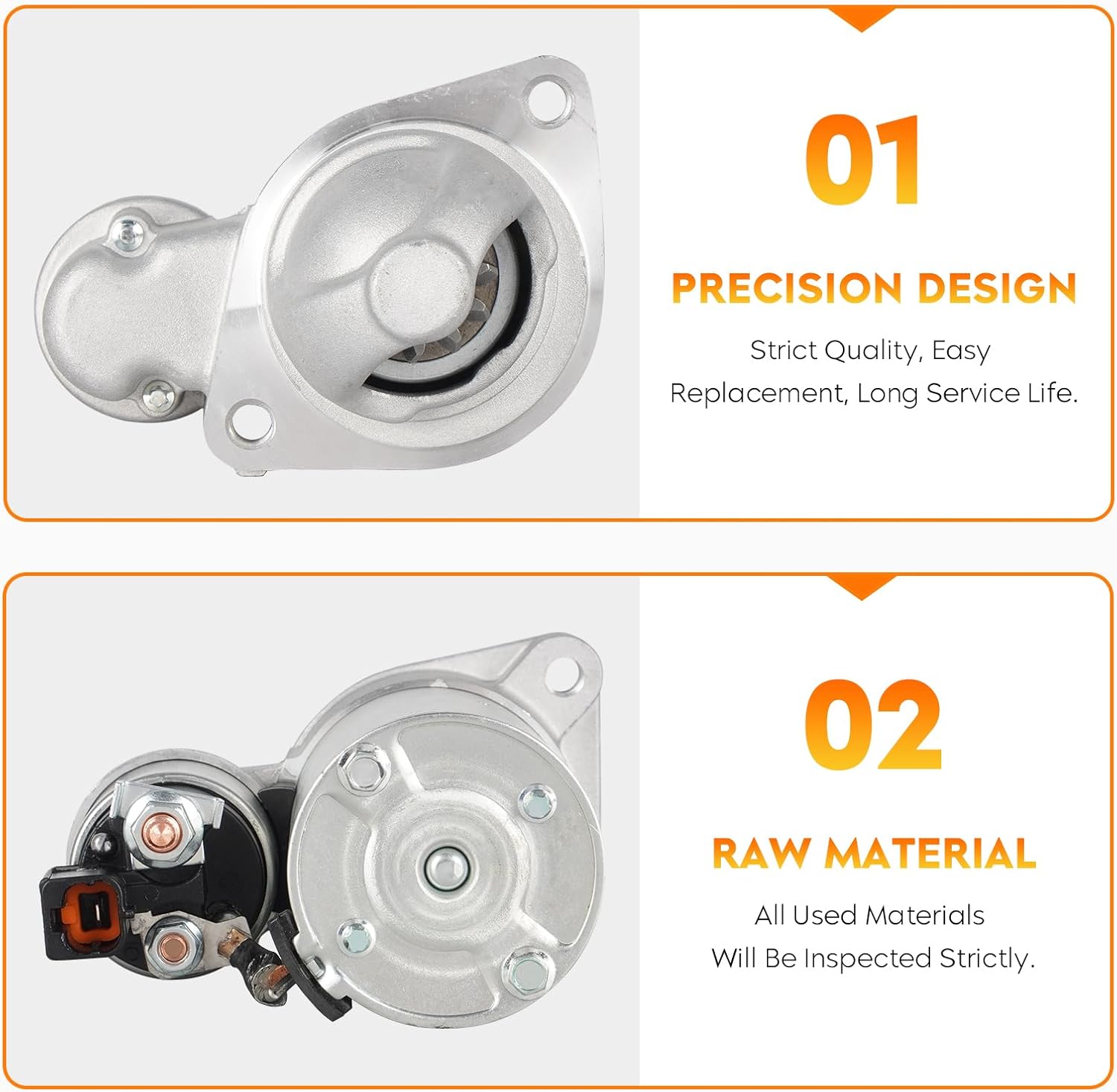 19090 New Starter for Hyundai Sonata 2.4L 10-14 (not for Hybrid, 09 only fit from 8/20/2008 Model), for Santa Fe 10-12, for Santa Fe Sport 13-14, for Kia Optima 12-14 (only Gas), for Sorento 11-14