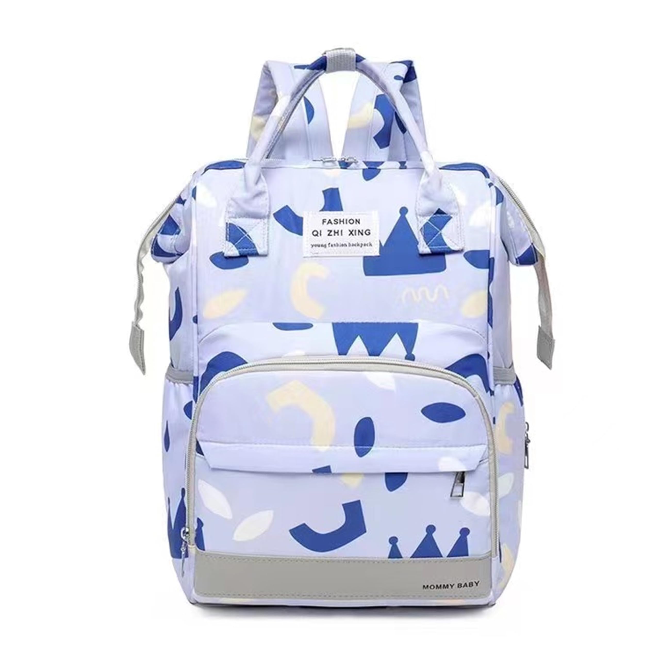 RIANZ CALDOR Baby Diaper Bag Large Backpack For Girls & Boys, Multi-Functional Waterproof, Diaper Pouch With Pacifier Pocket, Stroller Straps, Tissue Bag (Purple Print)-image-39