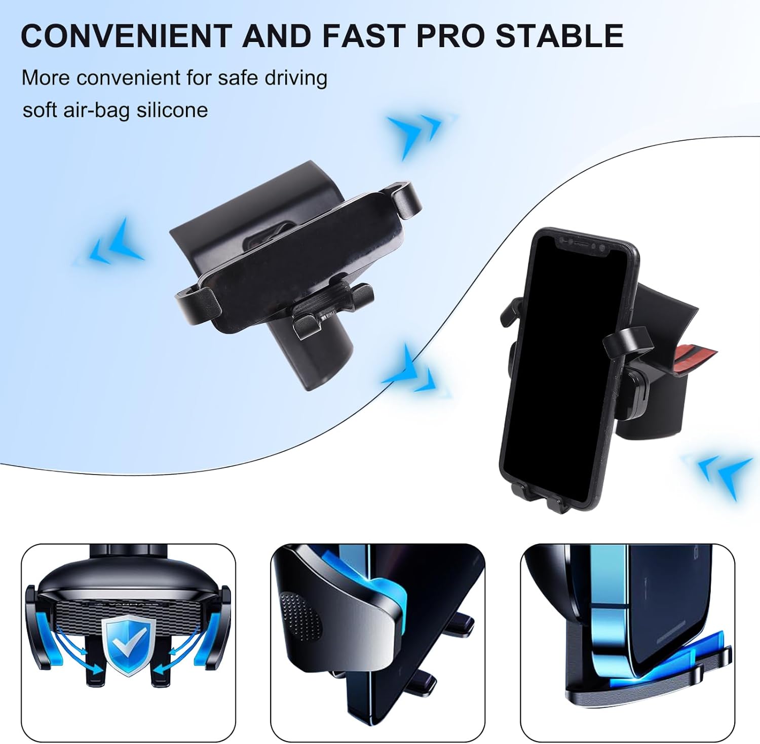 Car Phone Mount Compatible with Nissan Pathfinder 2013-2018,Phone Mount for Car Vent,Dashboard Hands Free Car Phone Holder Mount,Retractable Straight Phone Stand (Style B Left)