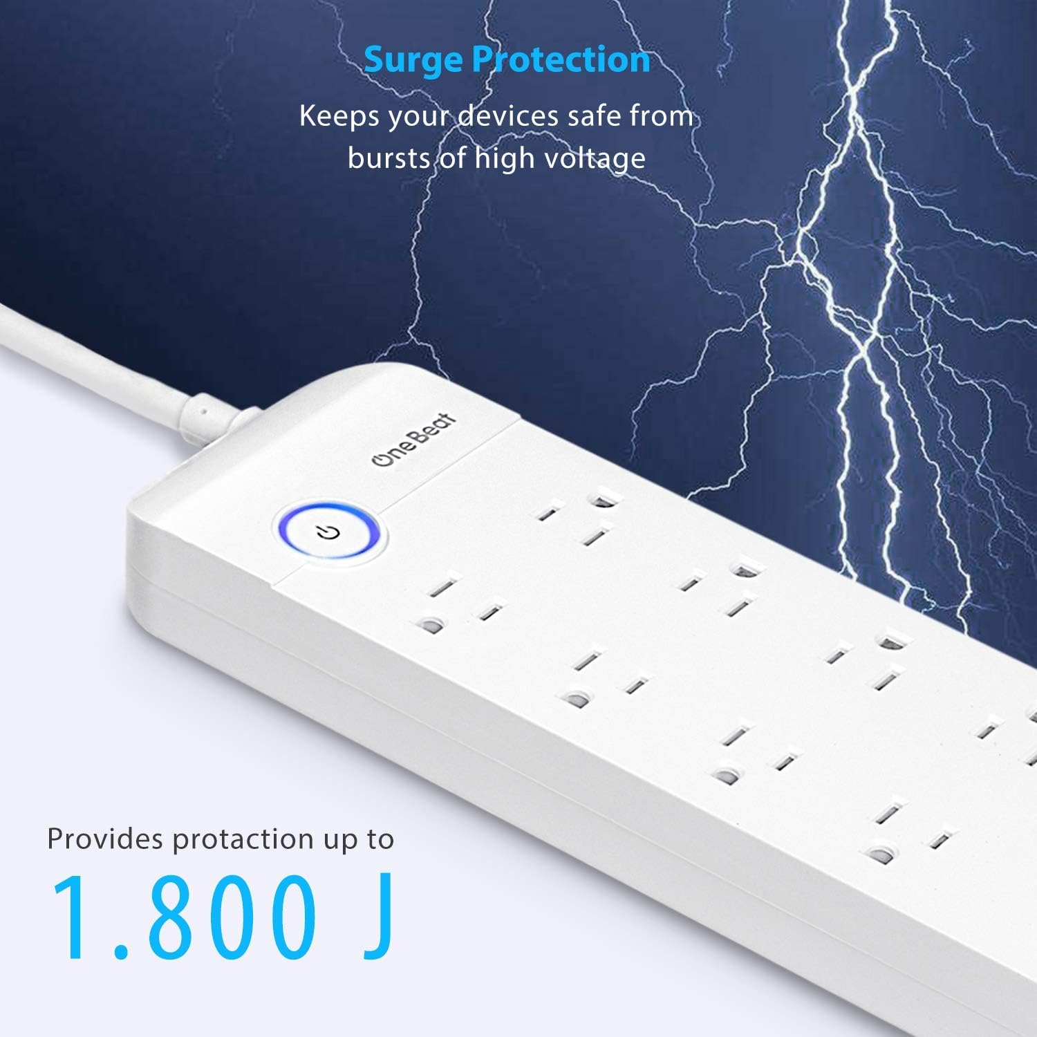 Super Big Clearance! Surge Protector Power Strip - 8 Widely Outlets 3 USB Ports (1800J), 6ft Extension Cord with Flat Plug, Wall Mountable, Surge Overload Protection for TV Home Office, ETL Listed Crazy Clearance Surge Protector Power Strip - 8 Widely Outlets 3 USB Ports (1800J), 6ft Extension Cord with Flat Plug, Wall Mountable, Surge Overload Protection for TV Home Office, ETL Listed