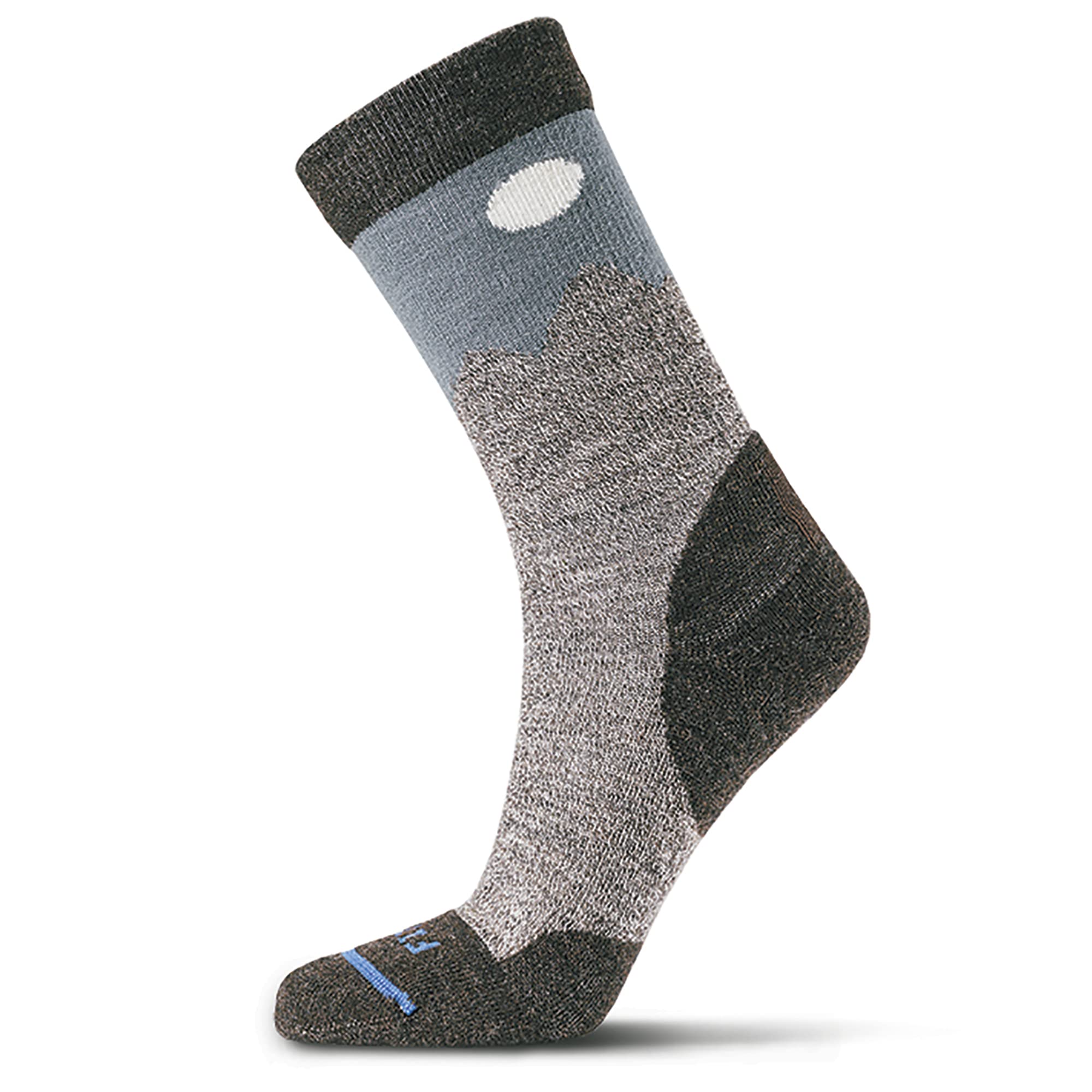 FITSTeton Light Hiker, Merino Wool, Moisture-Wicking, Breathable, Odor Resistant, Cushioned Mens and Womens Hiking Socks