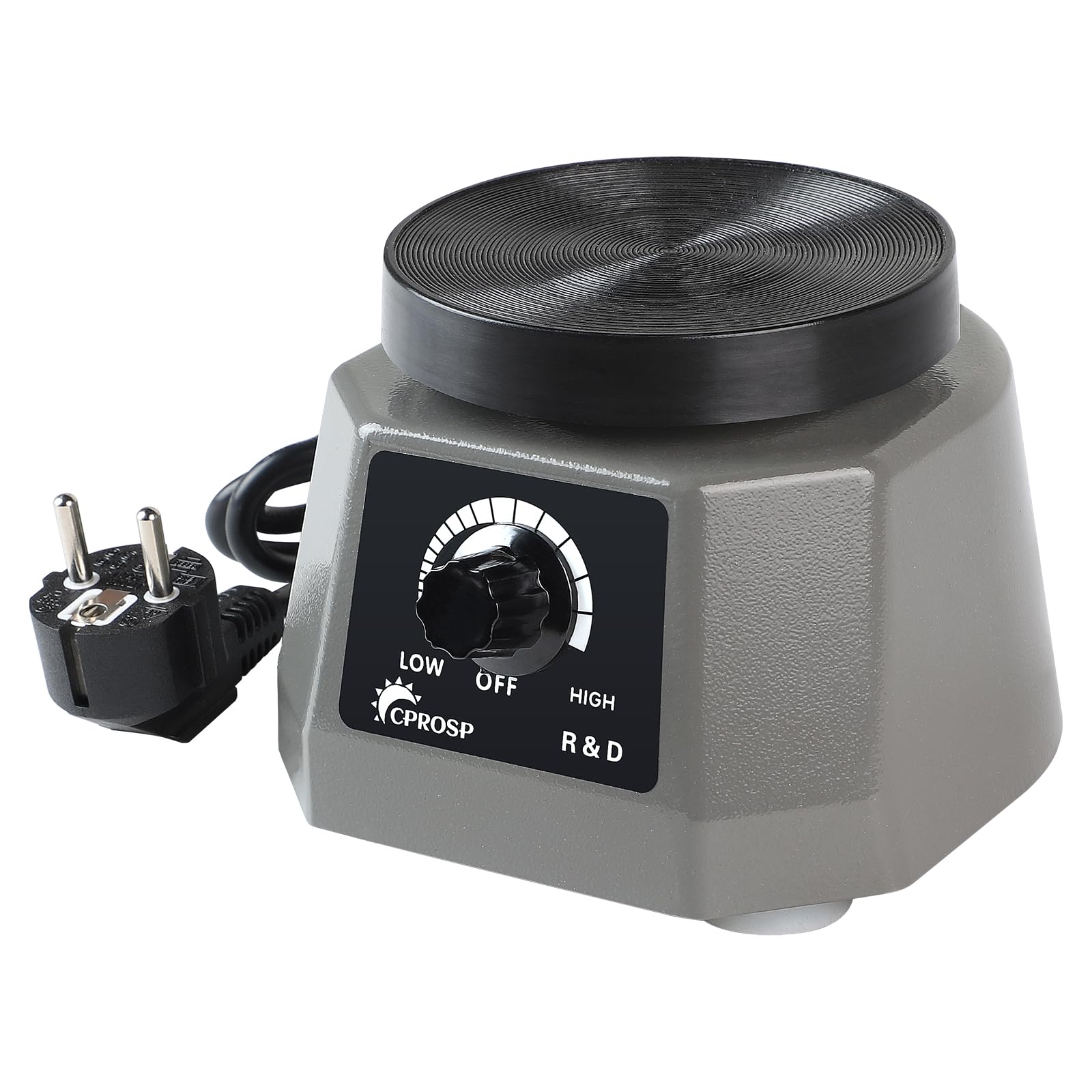 CPROSP Dental Oscillatore di Gesso 220V 100W, Velocità Regolabile Rotonda Vibratore per Gesso, Piastra Vibrante per Laboratorio, per la Miscelazione di Colate di Gesso, Modelli di Colata