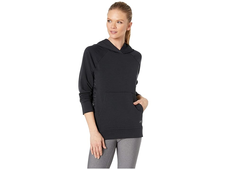 

Under Armour Featherweight Fleece Hoodie (Black/Black/Tonal) Women's Clothing