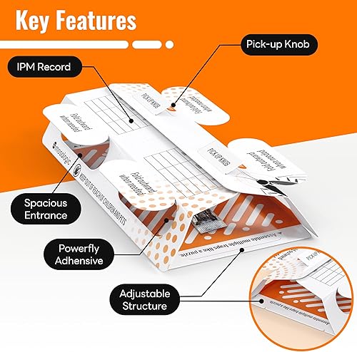 Miniatura 3 de TwinSplit - Trampas para cucarachas para interiores (paquete de 12) para cucarachas, arañas, control de plagas de grillos para el hogar y viajes