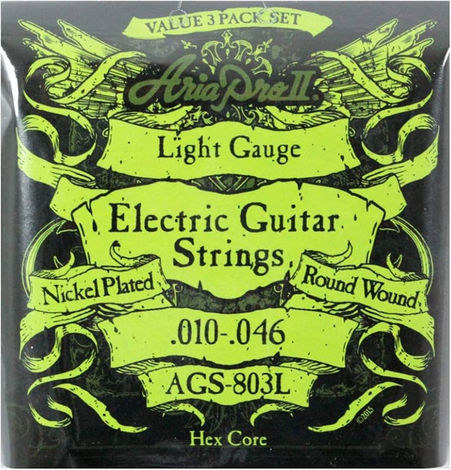 Amazon.co.jp: AriaProII アリアプロツー エレキギター弦 3セット Amazon.co.jp: AriaProII アリアプロツー エレキギター弦 3セット