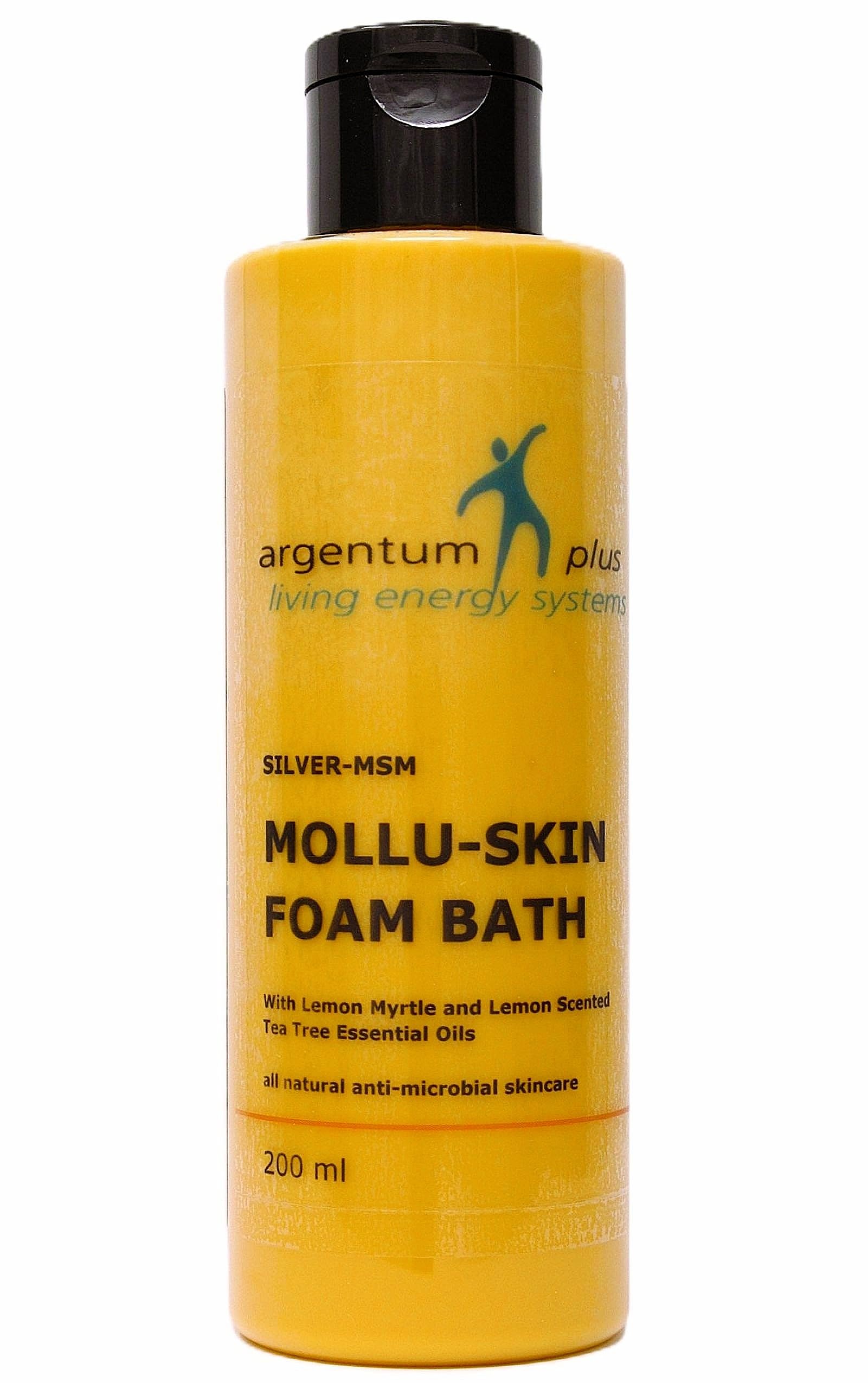 Silver-MSM Mollu-Skin Foam Bath with Lemon Myrtle 200 ml