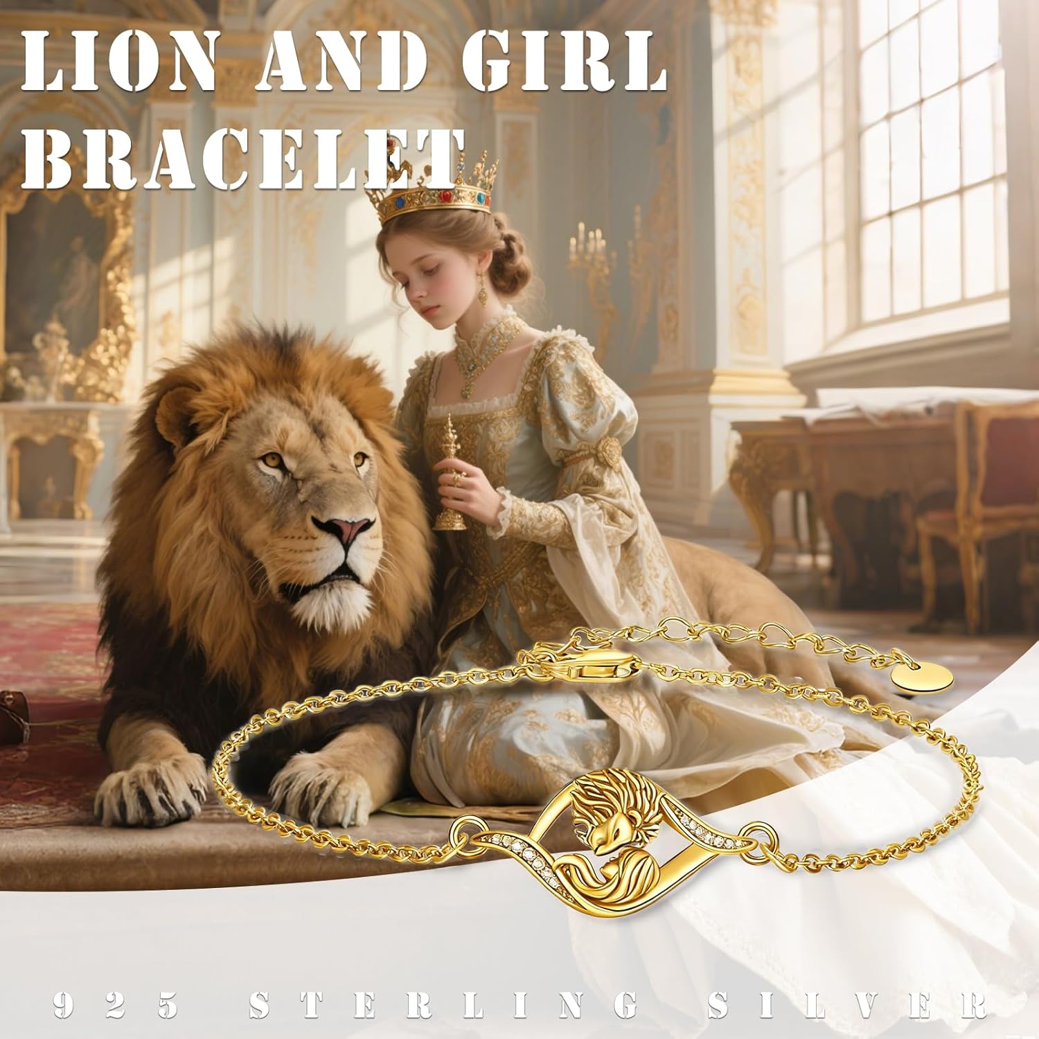 Animal Bracelet for Women 925 Sterling Silver Koala/Lion Bracelet Animal ChristmasJewelry Gifts for Women Wife Daughter