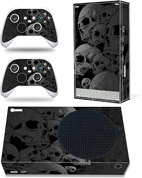Skin Wrap Protective Sticker Compatible with Xbox Series S Dark Grey | Controller Vinyl Decal, Game Console Cover