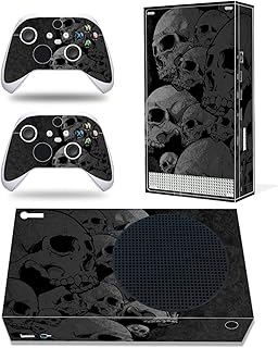 Xbox Series S用デカールステッカー ゲームパッド スキン保護ラップカバー Xbox Series S対応(ブラックスカル)