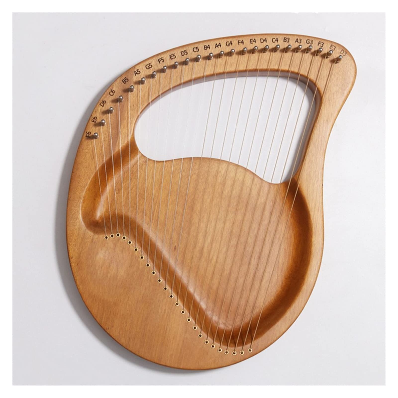 Harfen 24 Saiten Leier Leier Harfe Aus Holz Mahagoni Harfe Musikalisches Anfängerinstrument (Color : 3/4)