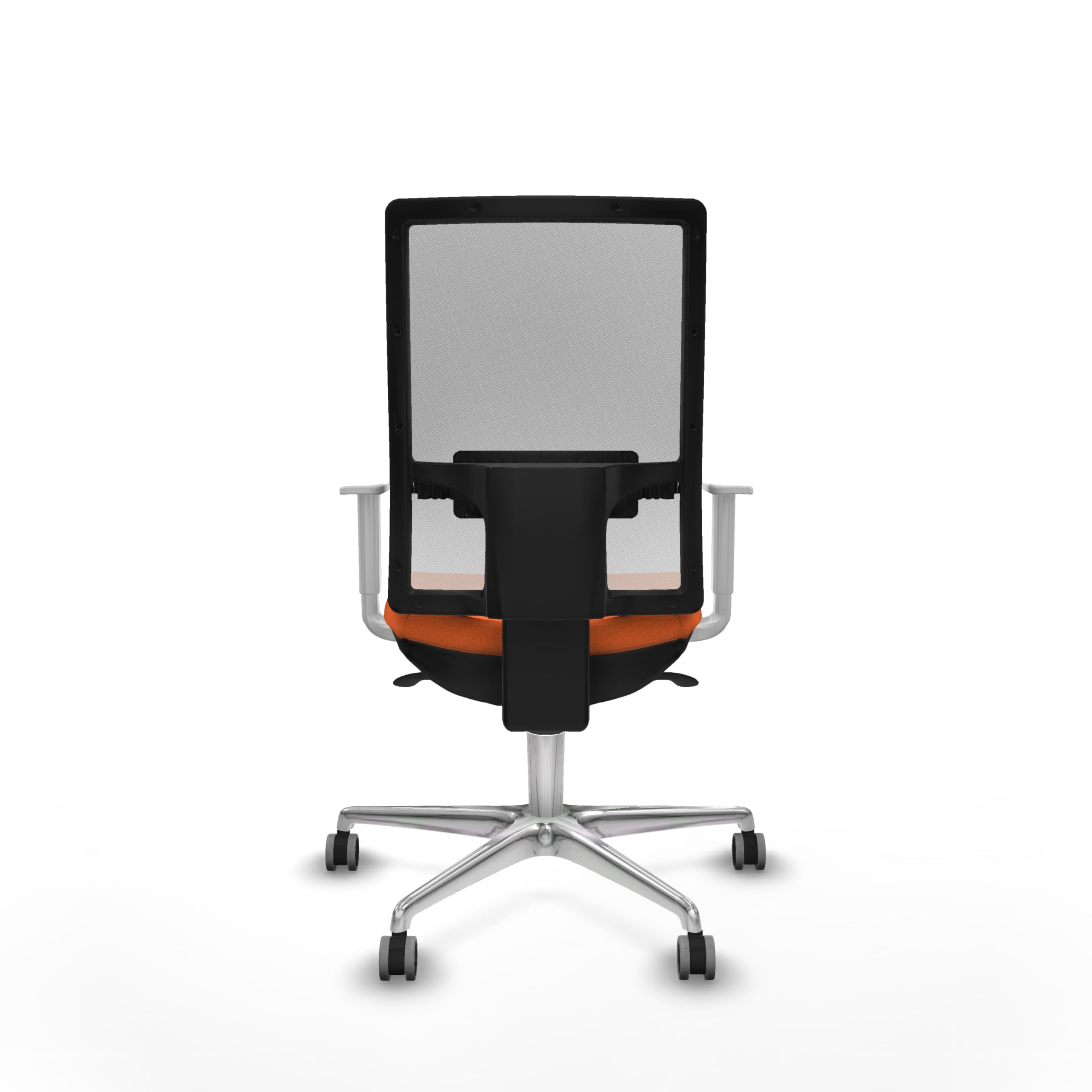 Piqueras y Crespo Horna: La Mejor Silla de Escritorio Calidad Precio con Respaldo Regulable en Altura, Apoyo Lumbar L1D, Brazos Blancos y Mecanismo sincro 5 Posiciones