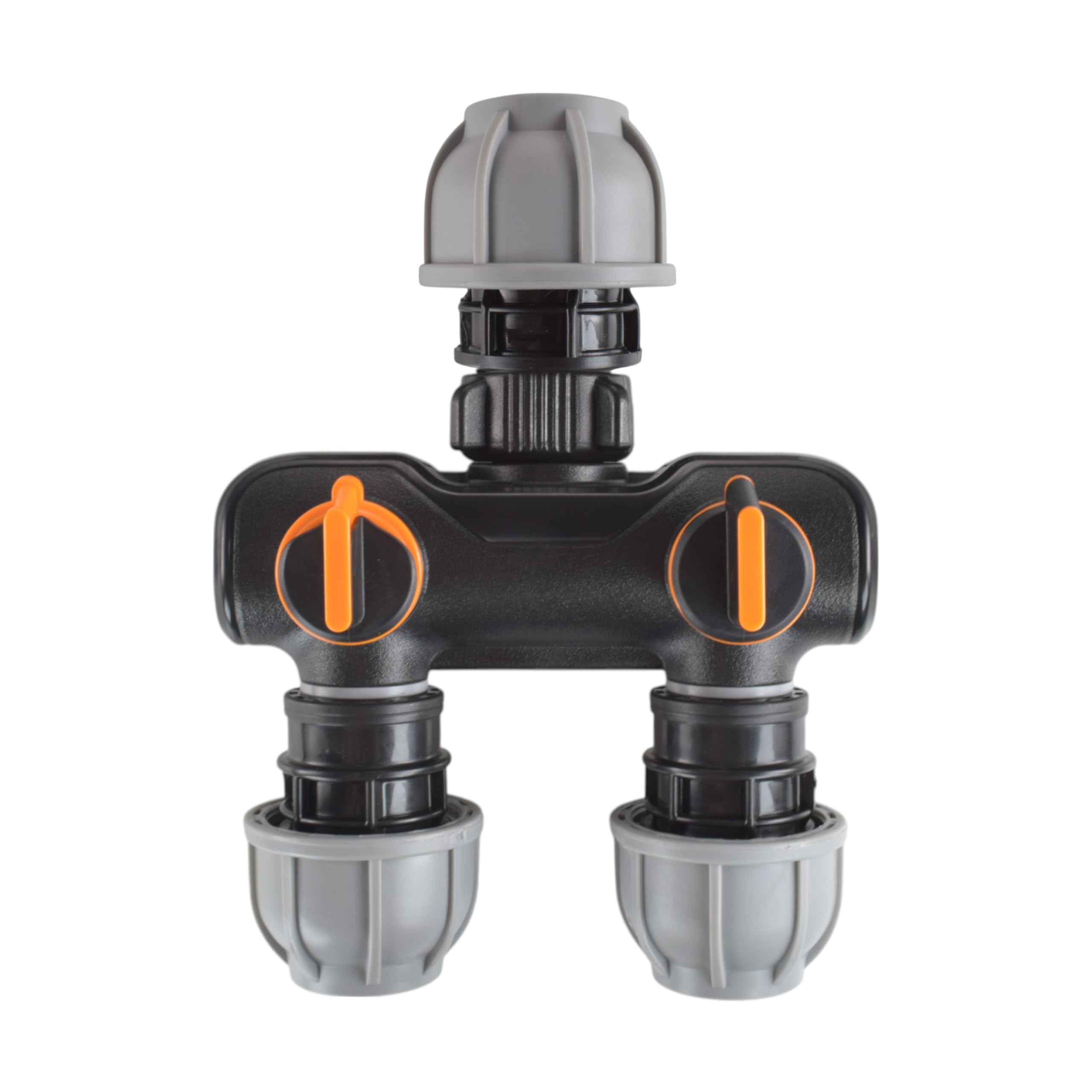 Cost Wise Black/Gray Mdpe Compessionwater Supply Pipe Manifolds Splitters For 25Mm Or 32Mm Mdpe Pipe,Ideal For Irrigation,2 Way Or 4 Way (32Mm-2Way-Straight)