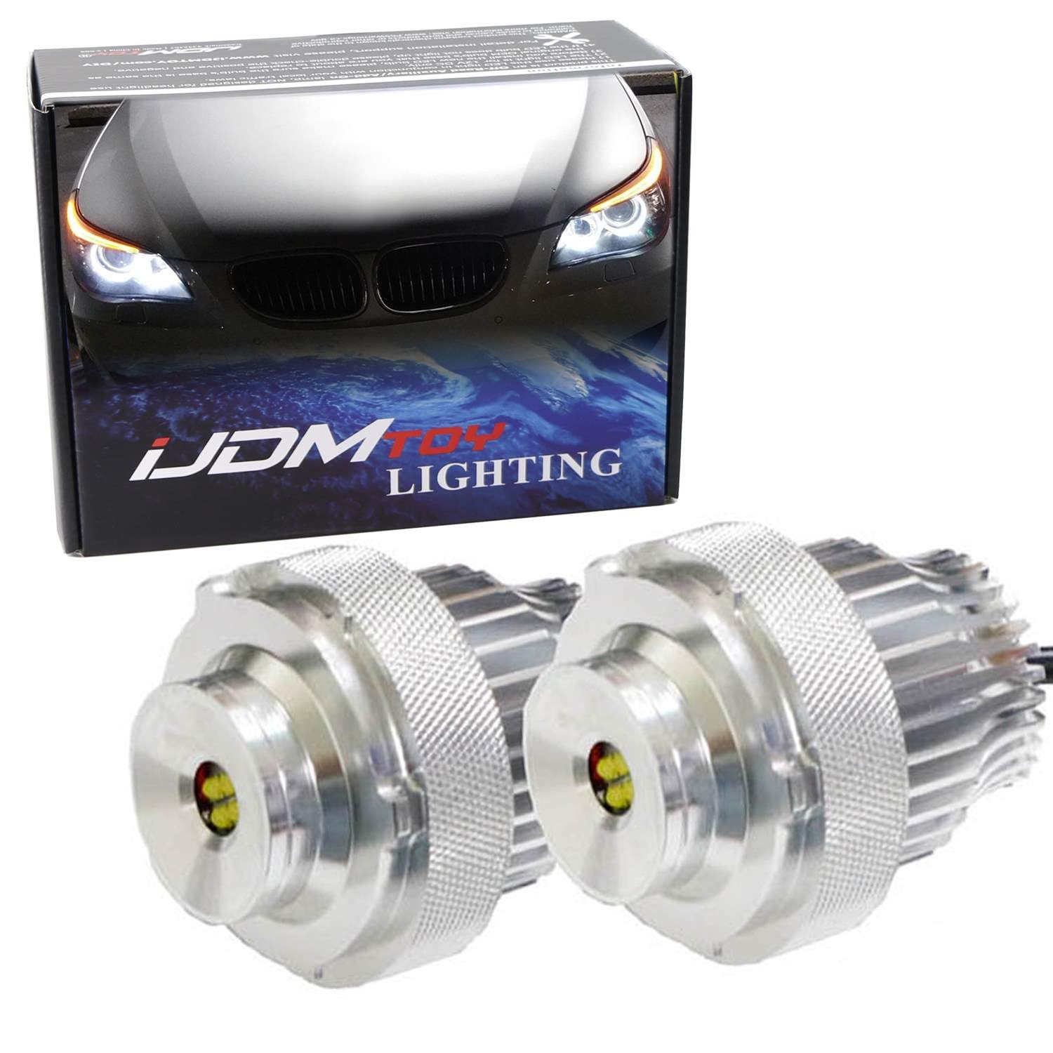 Amazon.com: iJDMTOY LED Angel Eye Bulbs Compatible with BMW E60 E61 LCI ...