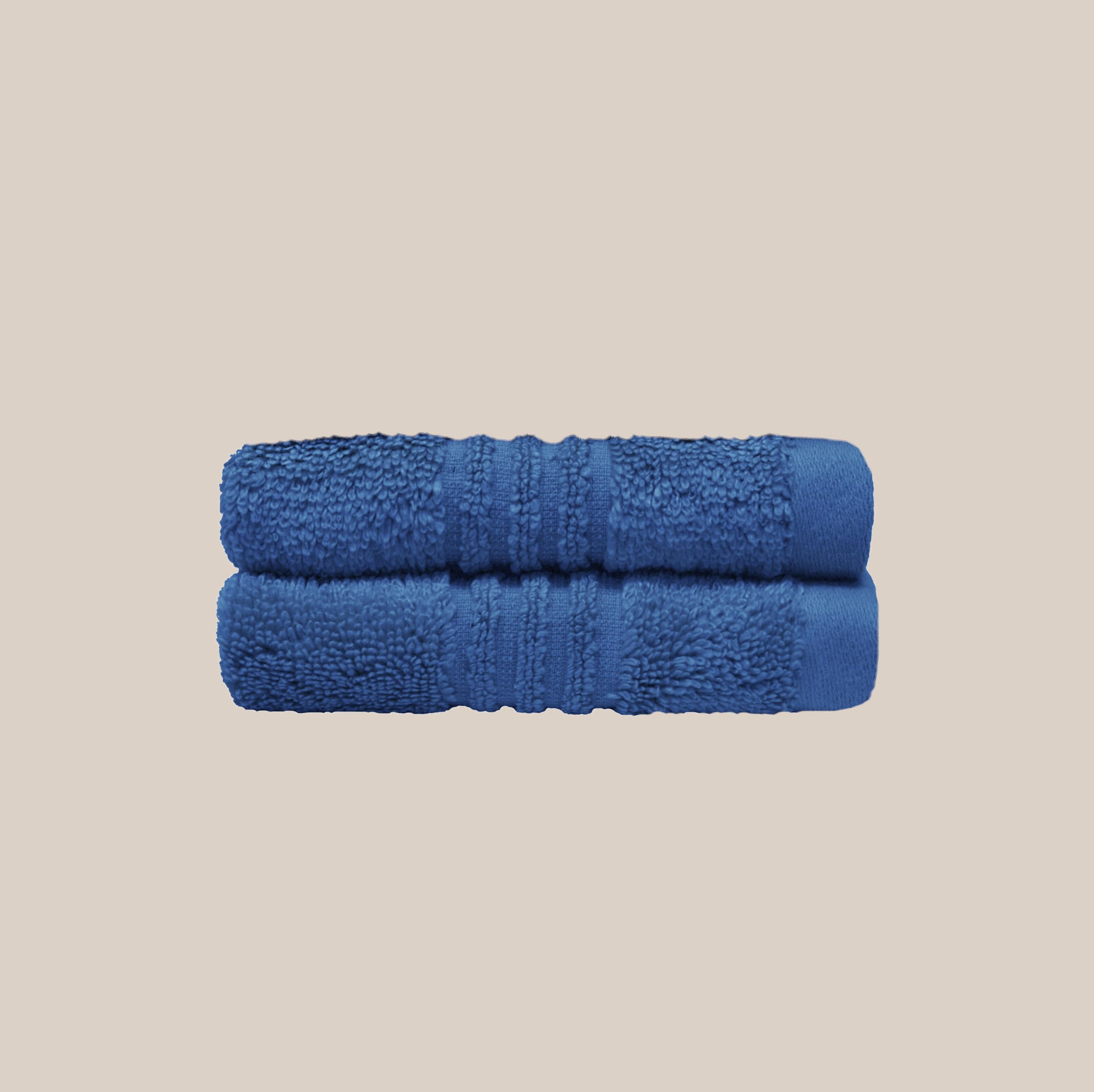 Misona Ultra Soft Bamboo Face Cloth - Smoky Blue - 2 Pack