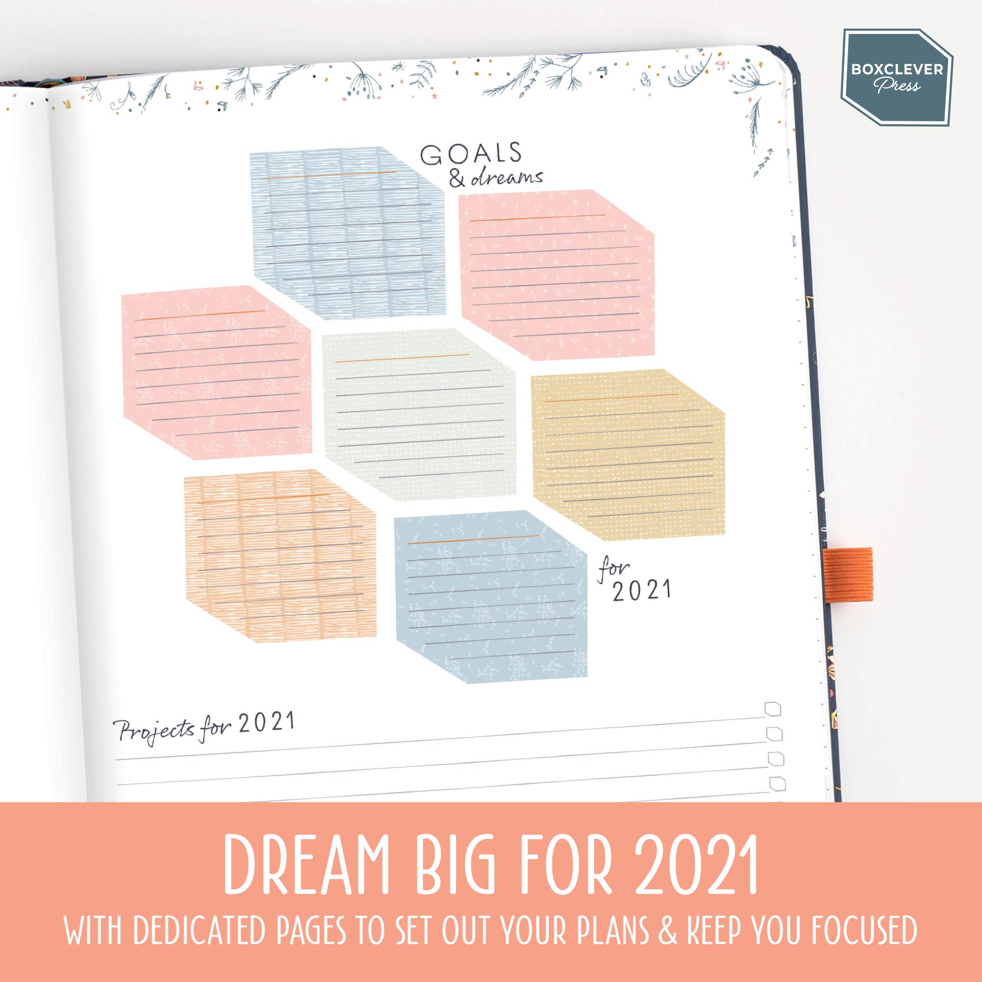 Boxclever Press Everyday 2021 Diary A4. New for 2021! Stunning Weekly