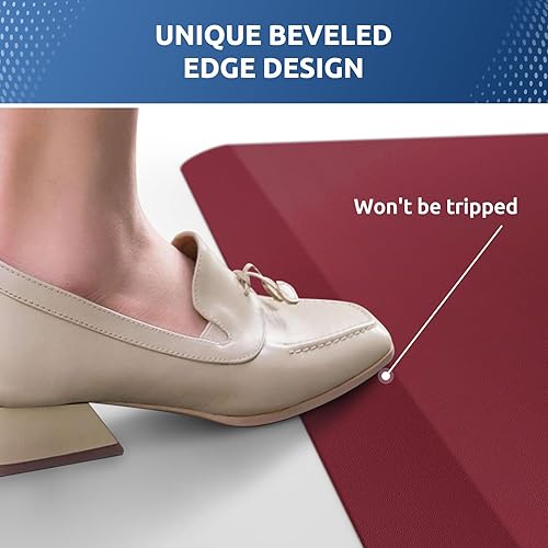 Miniatura 148 de KitchenClouds - Tapete antifatiga acolchado para cocina, impermeable, antideslizante, cómodo, para escritorio de pie, fregadero y oficina, 17.3 x 39