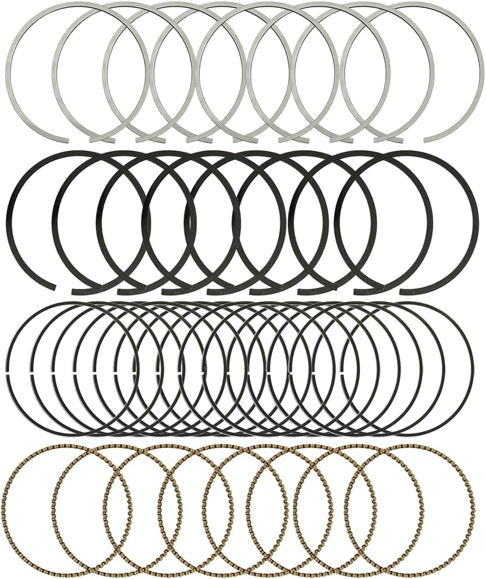 STD Piston Ring Set, 41859CP Replacement Piston Rings Compatible with Chevy/with GMC 4.8L 5.3L LS Engines 1999-2016