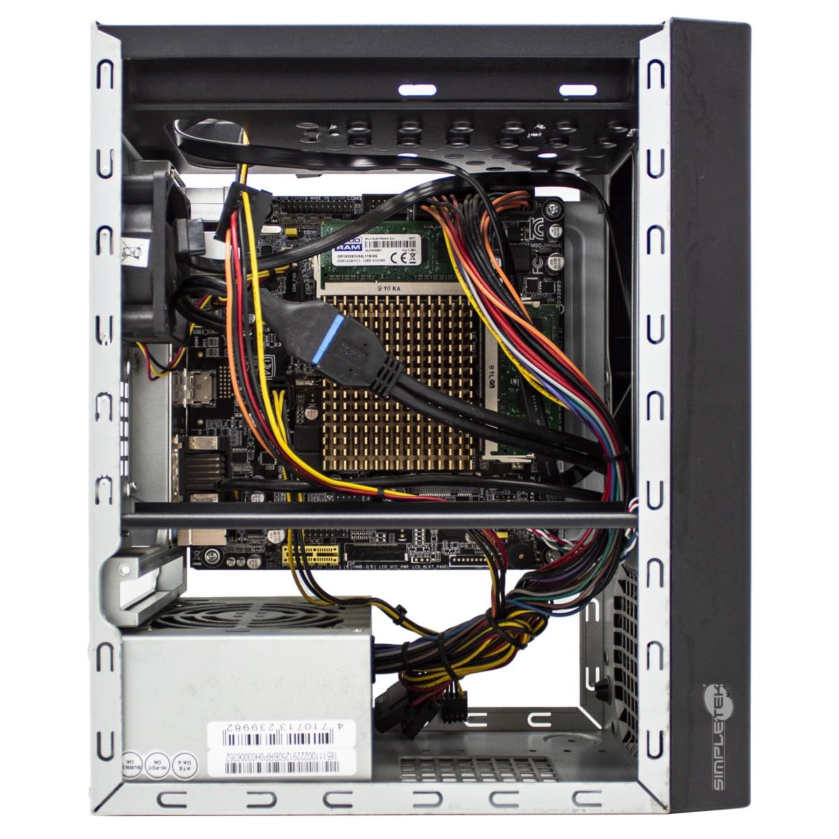 SIMPLETEK - Mini PC Assemblato SFF | Processore J1800 RAM 16GB SSD 240GB | Linux | 5x USB VGA HDMI PS2 RS232 LAN (Ricondizionato)