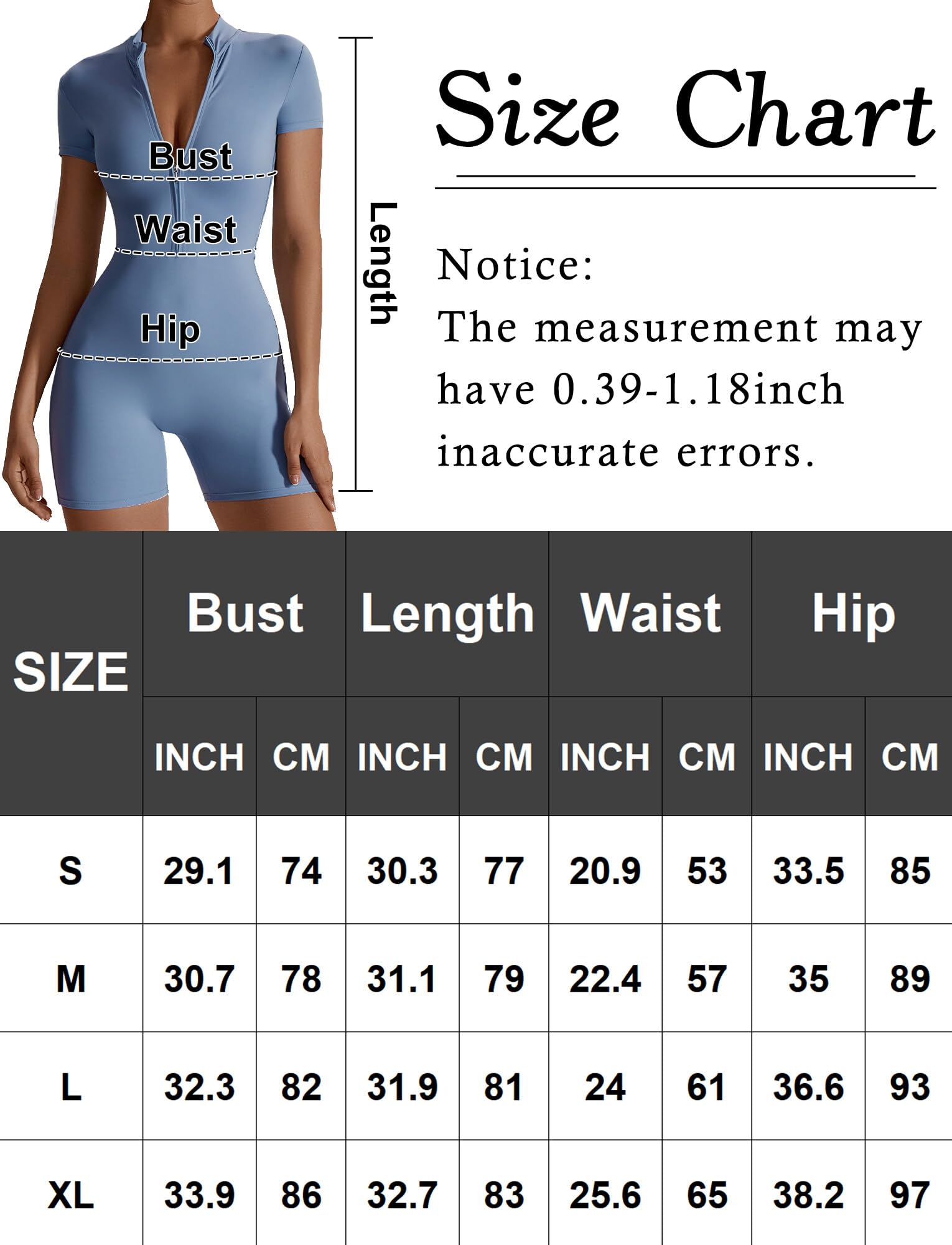 SEAUR Tuta sportiva da donna, corta, aderente, da yoga, a 1/2, con cerniera, morbida, elasticizzata, tutina sportiva per palestra, fitness, jogging