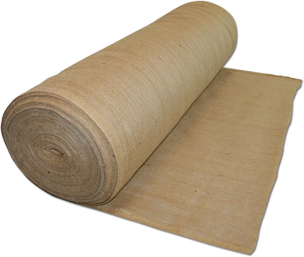AK TRADING CO. Hessian Natural Jute Decoration Burlap Rolls 60" Wide x 10 Yards Long