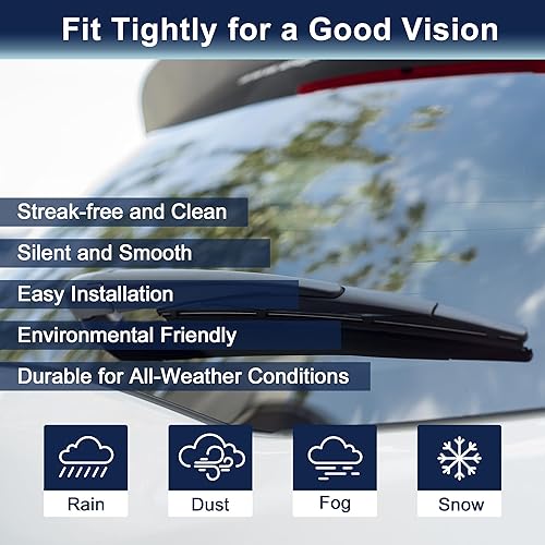 Miniatura 3 de X AUTOHAUX Juego de brazo de limpiaparabrisas trasero para Land Rover Range Rover Sport 2006 2007 2008 2009 2010 2011 2012 2013