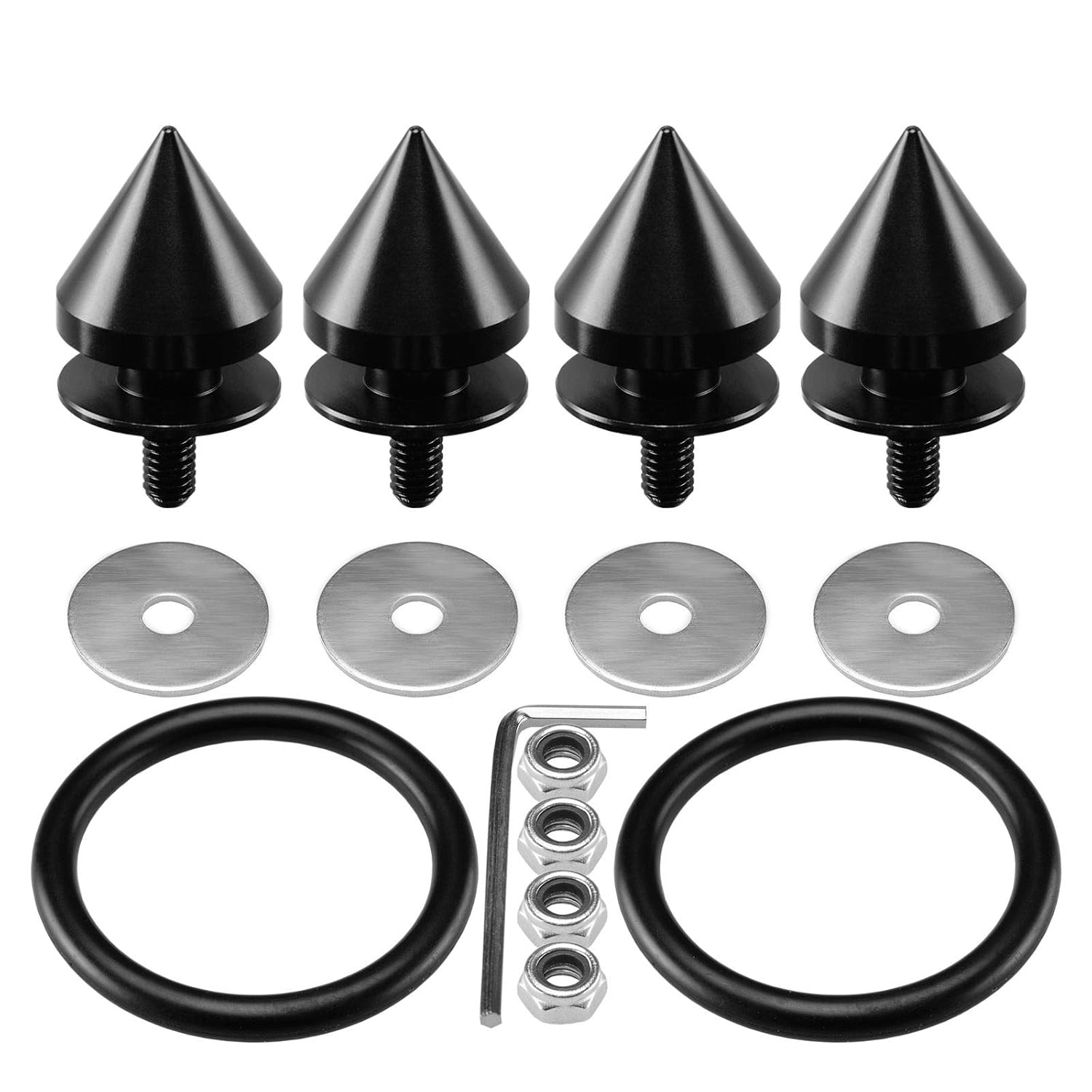 Parts & Accessories BLACK SPIKE ALUMINUM QUICK RELEASE FASTENERS KIT