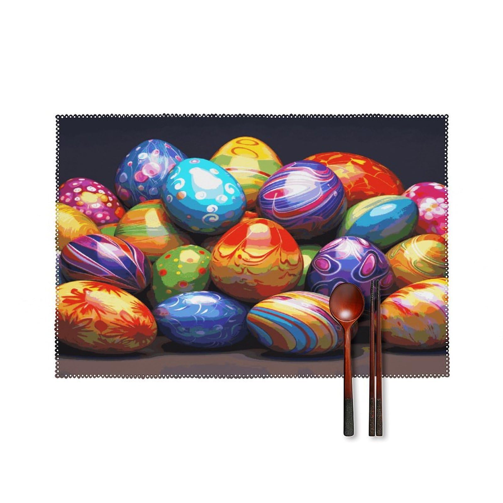 Fodpand Style Easter Eggs Placemats Set Of 4 Place Mats Table Mats