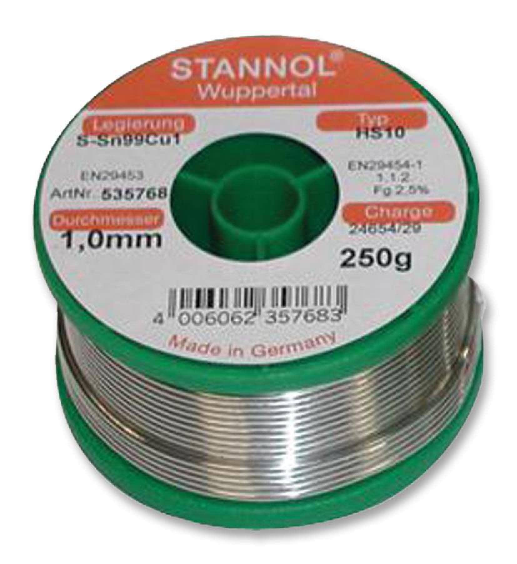Advanced Stannol – 535769 – Filo per saldatura, senza piombo, 2.0 mm, 250 g – 1 mulinello – -
