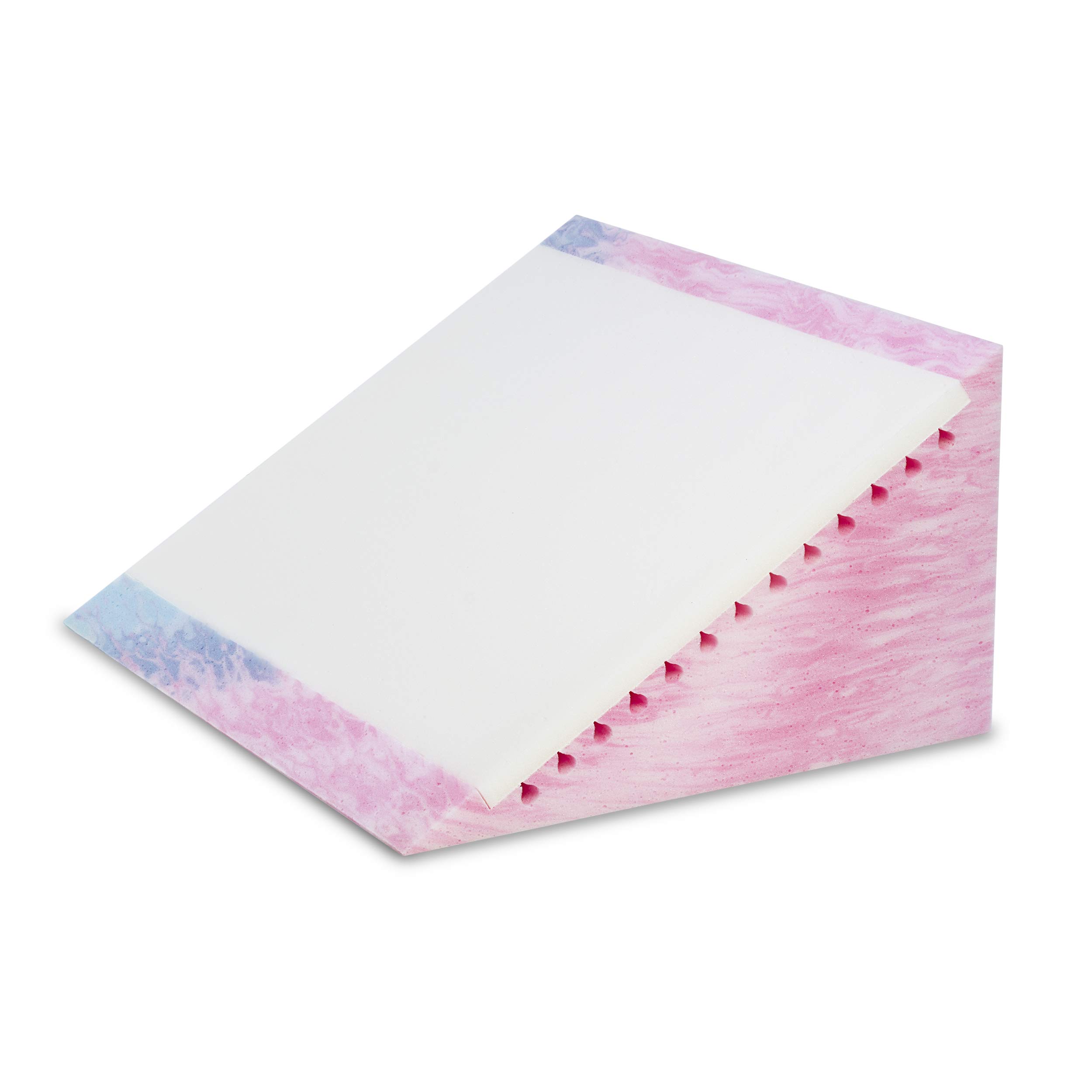 Badum - Cuscino per La Schiena - Cuscino A Cuneo per Letto - 60x50x30 Cm - con Strato di Memory Foam, Rivestimento Sfoderabile E Lavabile - Cuneo per Materasso, Cuscino Ergonomico - Grigio