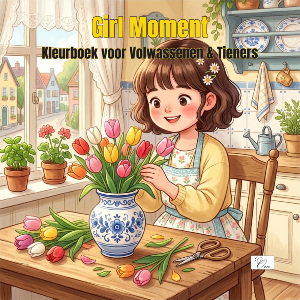 Girl Moment — Kleurboek voor Volwassenen & Tieners: Schattige kawaii kleurpagina’s van gezellige dagelijkse momenten — ochtendritme, bakken, zelfzorg, lezen en meer