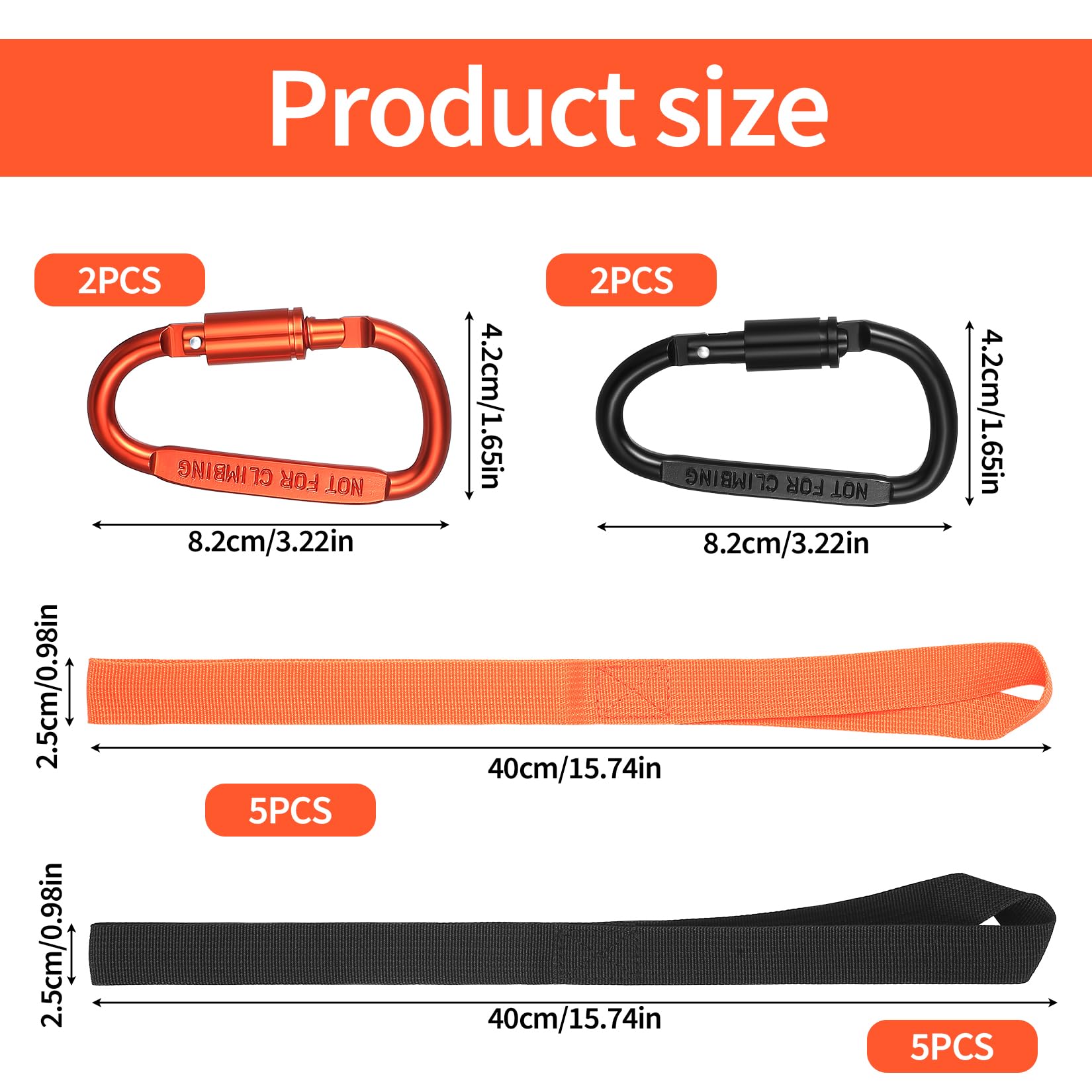 10 Pcs Soft Loop Tie Down Straps, 25mm x 40cm Heavy Duty Tie Down Anchor Straps for Motorcycle Handlebar, Motorbike, Roof Rack, with 4 Hooks Connectors — view 2