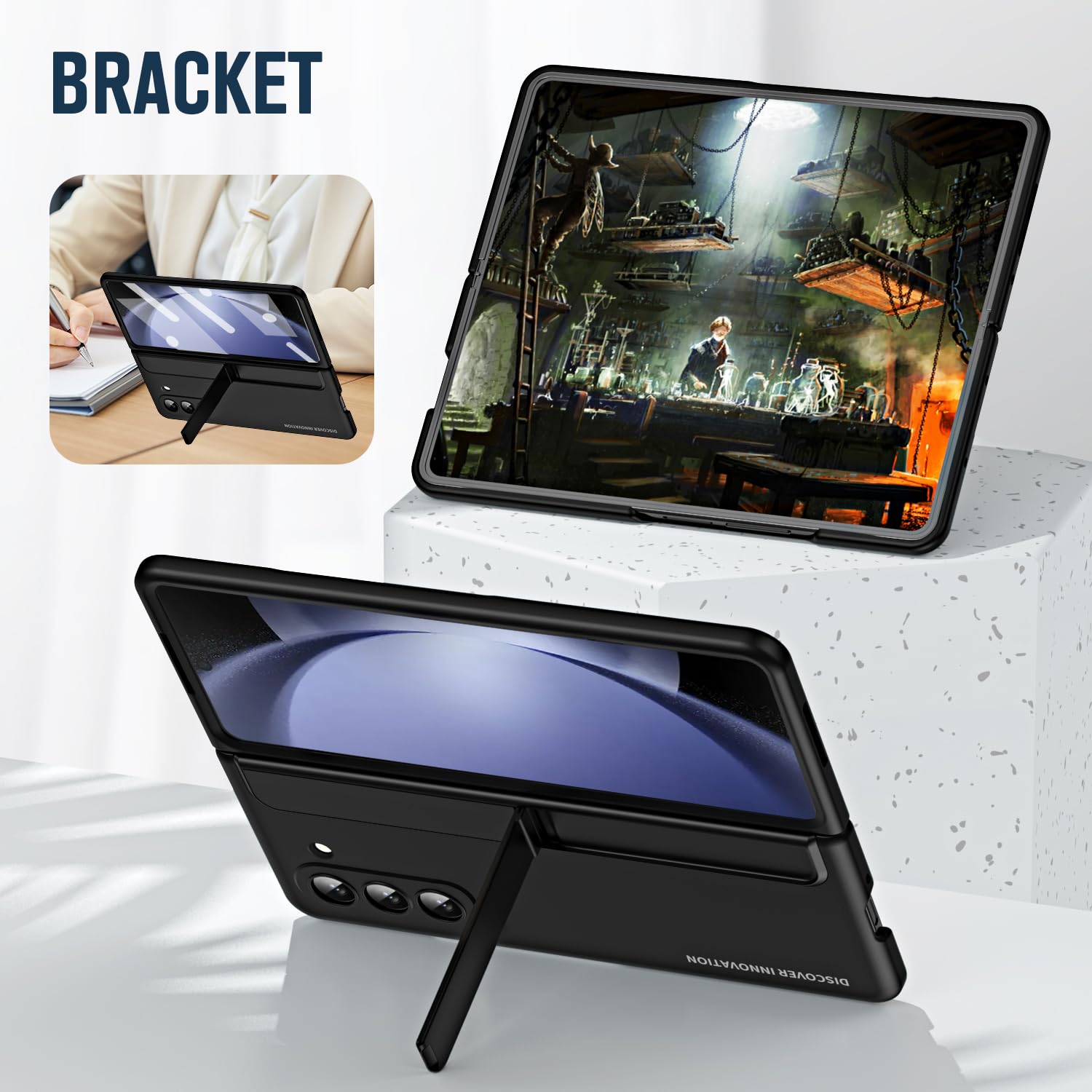 Galaxy Z Fold5 / W24携帯360度の完全な保護 ケース+強化ガ Amazon | Galaxy Z Fold5 / W24携帯360度の完全な保護 ケース+
