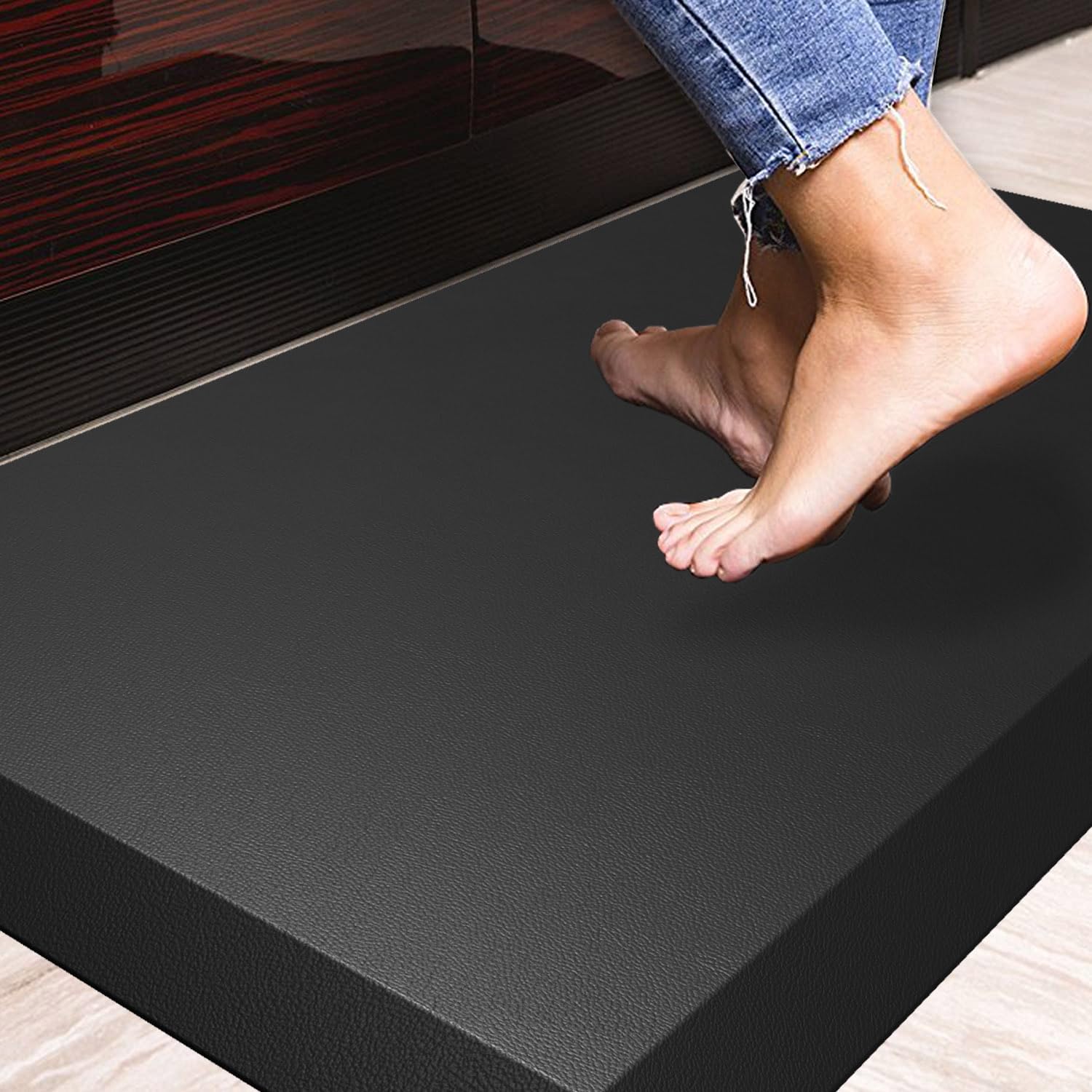 2,5 cm Extra Dicke Anti-Ermüdungsmatte – Komfort-Matte für Küche, Büro, Werkstatt oder vor dem Spülbecken – Ergonomisch & Gelenkschonend – Aus hochdichtem 140D PU-Schaum