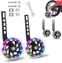 Universal Children's Bike Wheels, Adjustable Support Wheels, Stabilizer for 12 14 16 18 20 Inches, Black