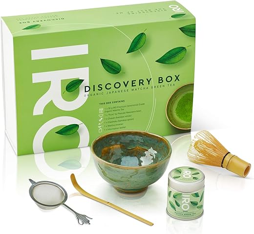 IRO Discovery Box Thé Matcha japonais premium BIO, coffret découverte rituel du...