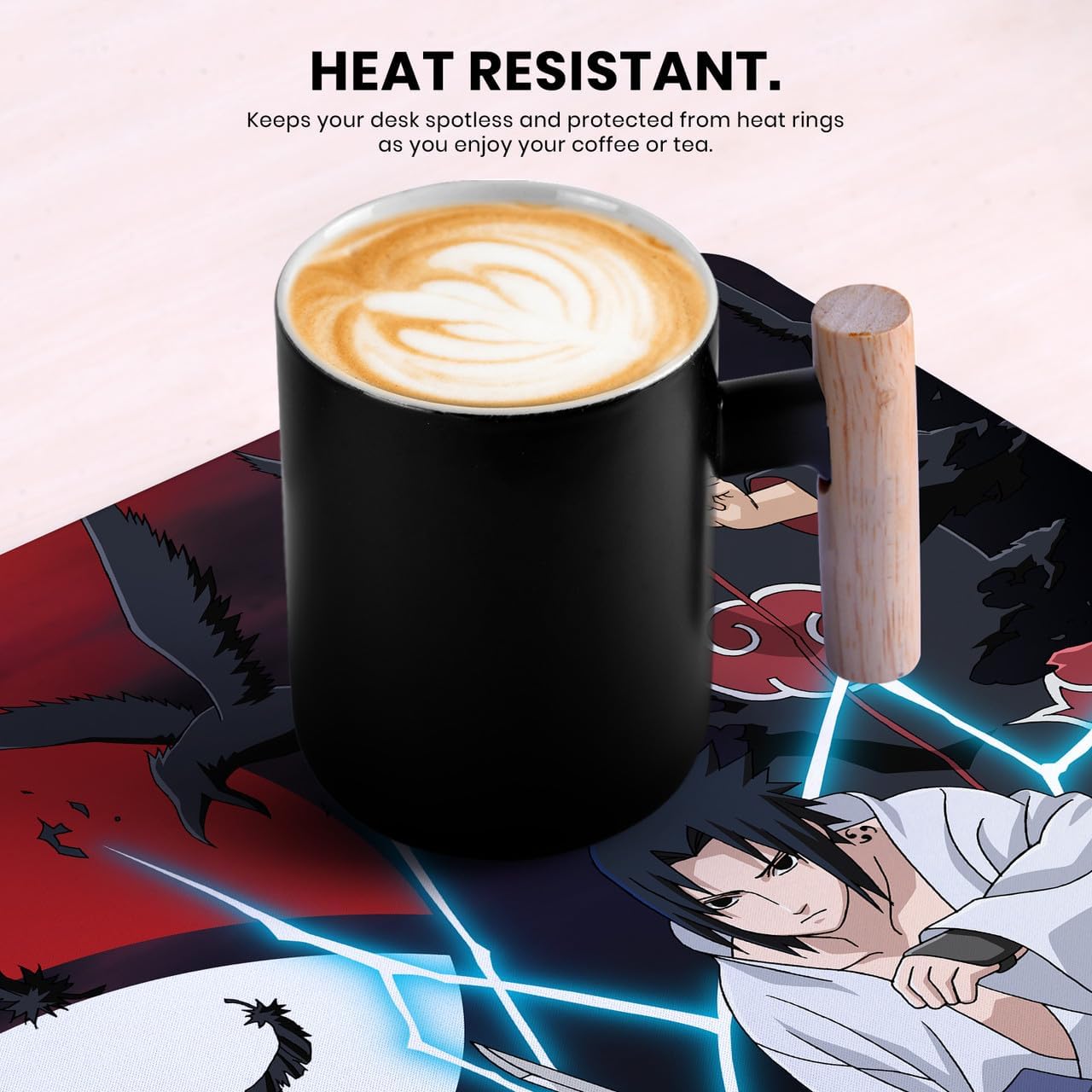 Head Case Designs Officially Licensed Naruto Shippuden Itachi and Sasuke Graphic Art 23.62 x 11.81 x 0.12 inches (600 x 300 mm) - L Gaming Office Desk PC Keyboard Mouse Mat Pad