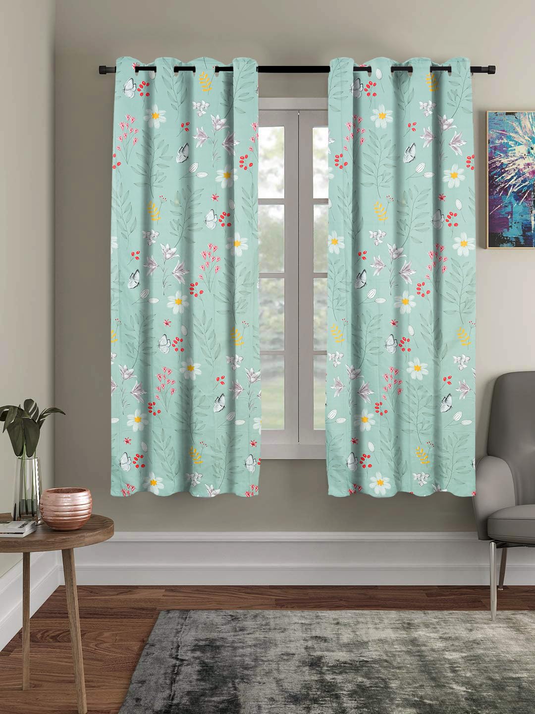 Amazon Brand - Umi Super Soft Brushed Microfiber Cotton Window Curtains,48X60(Inches) 5 Feet,Living Room,Grommet Curtain Panel,Pack of 2 Panel Window Curtains-picture-17