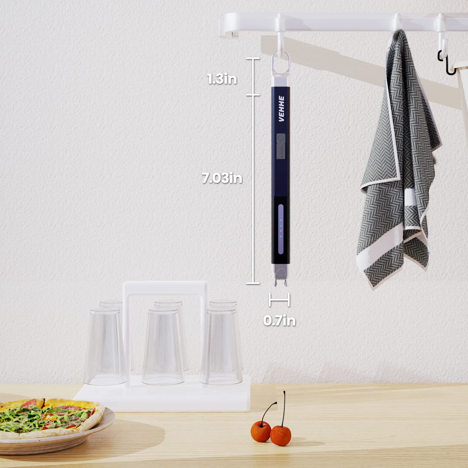 VEHHE Electric Lighter, Windproof & Flameless Candle