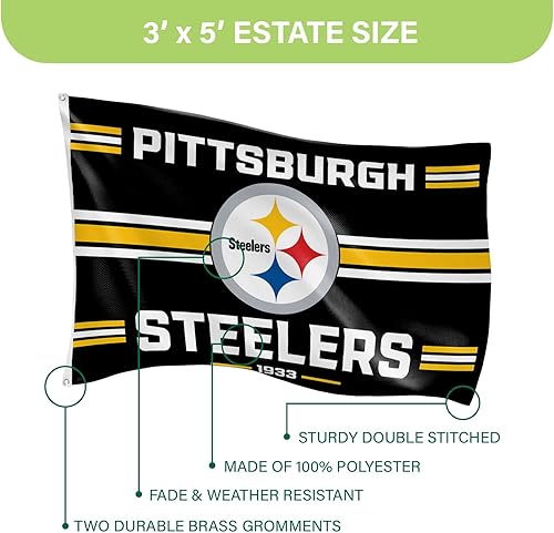 Miniatura 159 de NFL Dallas Cowboys - Bandera duradera de 3 x 5 para exteriores con ojales, bandera y pancarta resistentes para jardín al aire libre y patio, bandera