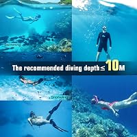 Dizokizo Snorkel Szett Felnőtt Panoráma Maszk Anti-Fog Szivárgásmentes Búvárkodáshoz 7