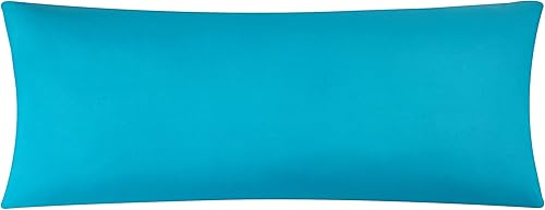 EvoLive Funda de almohada corporal de microfibra ultra suave con cierre de cremallera oculto (de 21 x 54 pulgadas, color océano)