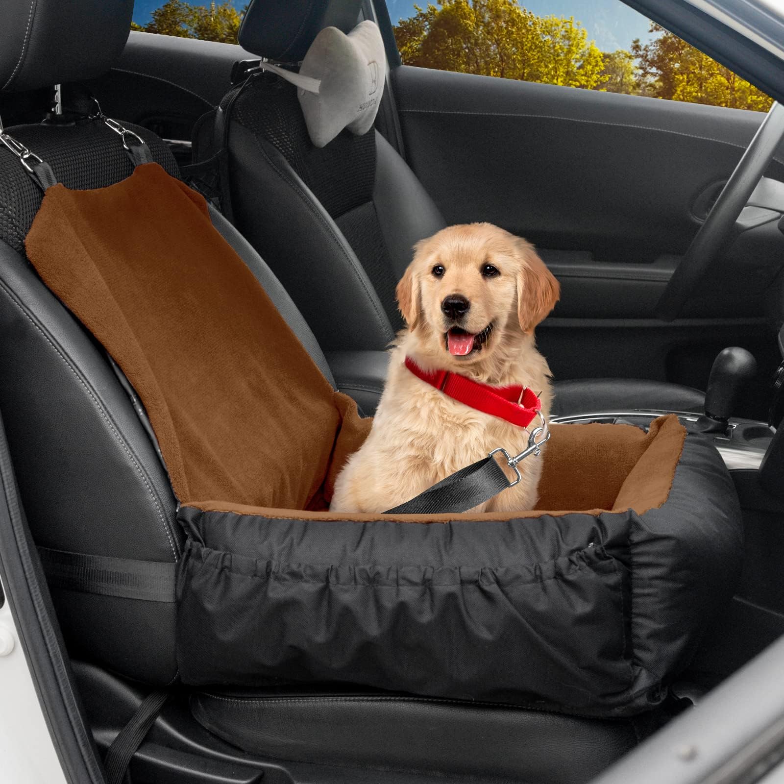 PetProved Dog Car Seat for Dogs Pet Car Seat Waterproof