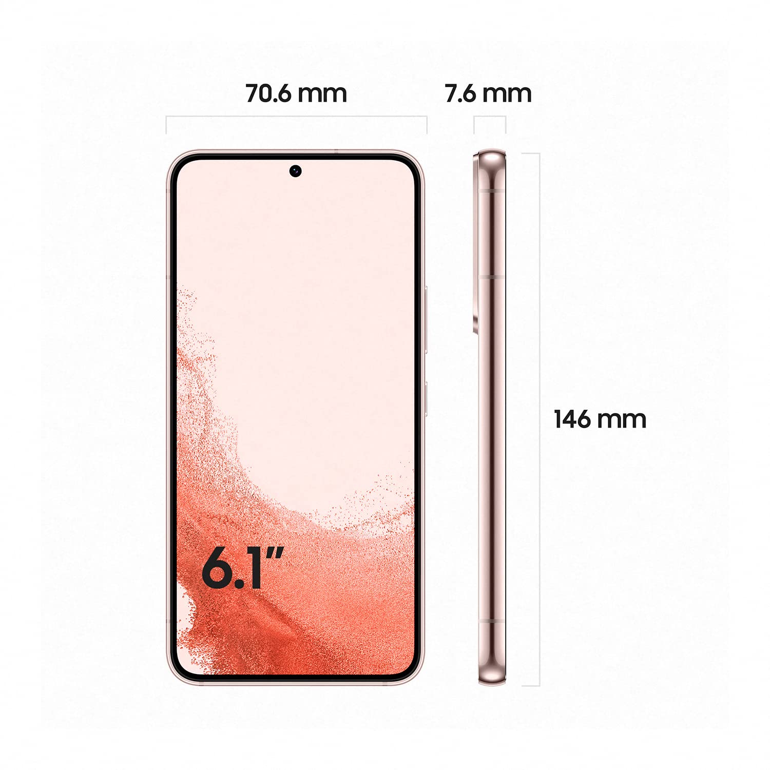 Smartphone Samsung Galaxy S22 Or rose 256 GB 6,1'