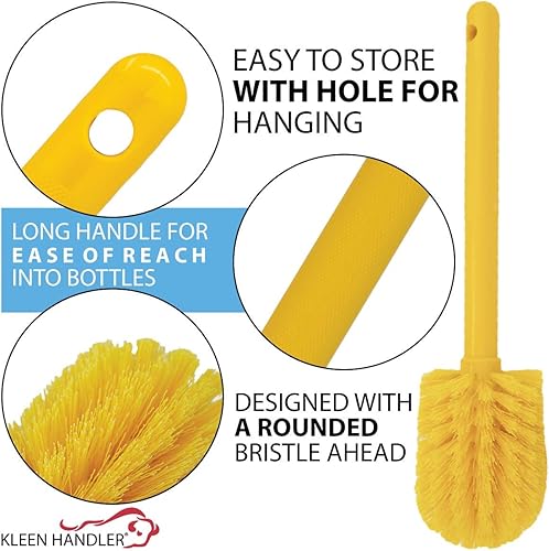 Miniatura 3 de Cepillo de limpieza de copa  Cepillo de botella para limpiar vasos y tarros, cerdas duraderas y mango largo